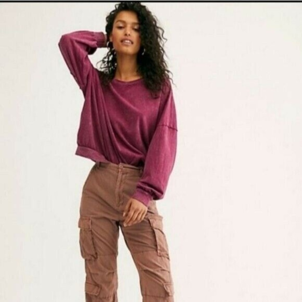 Free People 213 Tee Top Shirt WM SZ Small 100% COTTON NEW WITH TAG